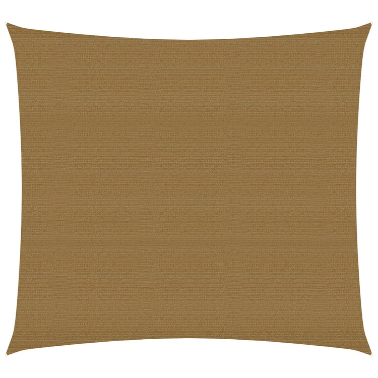 VidaXL Zonnezeil 160 g m² 3,6x3,6 m HDPE taupe