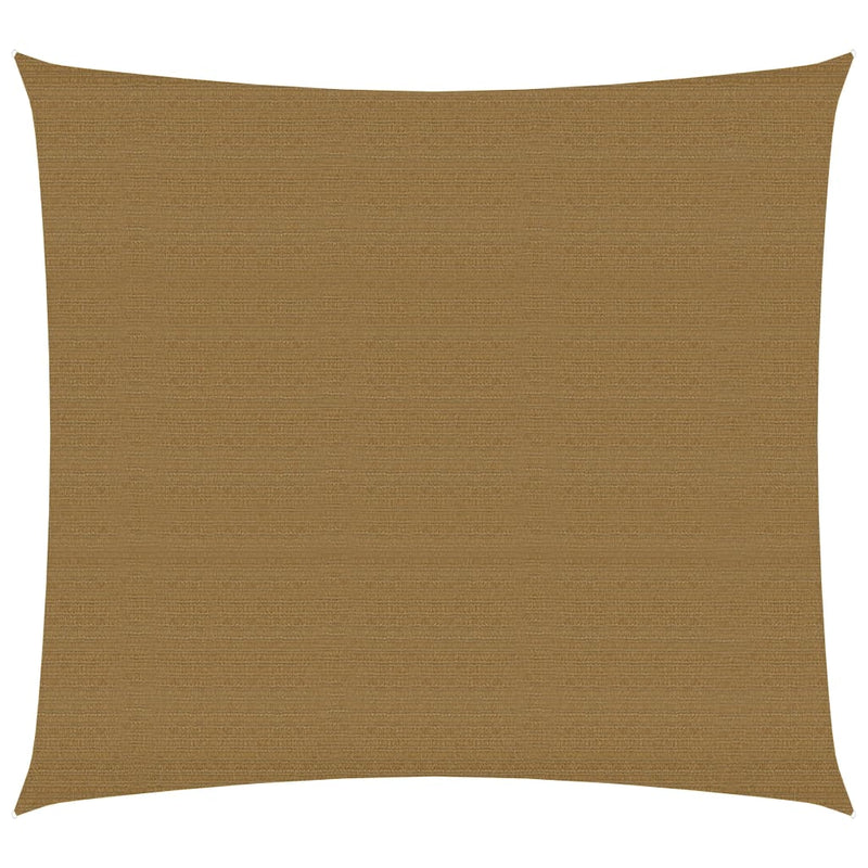 VidaXL Zonnezeil 160 g m² 3,6x3,6 m HDPE taupe