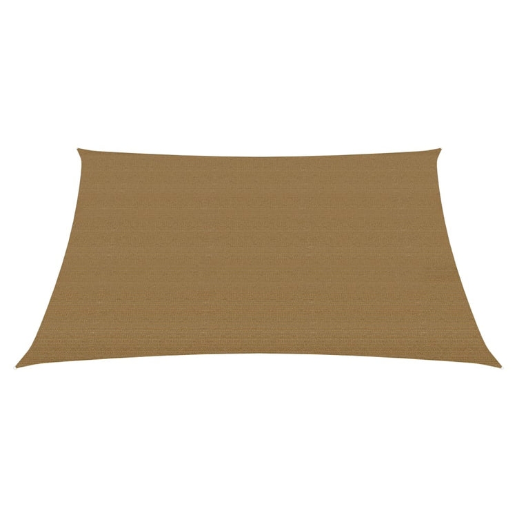 VidaXL Zonnezeil 160 g m² 3,6x3,6 m HDPE taupe