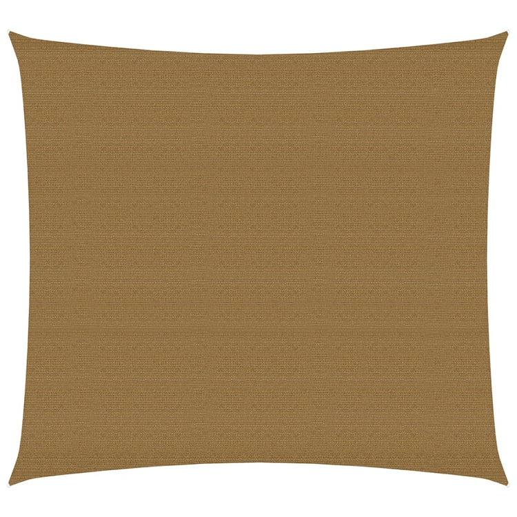 VidaXL Zonnezeil 160 g m² 6x6 m HDPE taupe