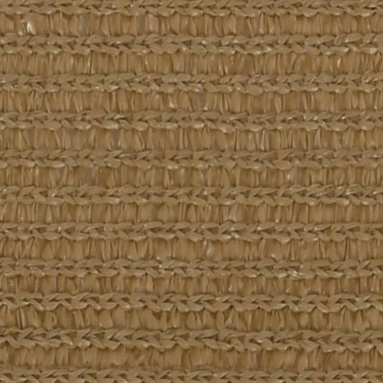 VidaXL Zonnezeil 160 g m² 6x6 m HDPE taupe