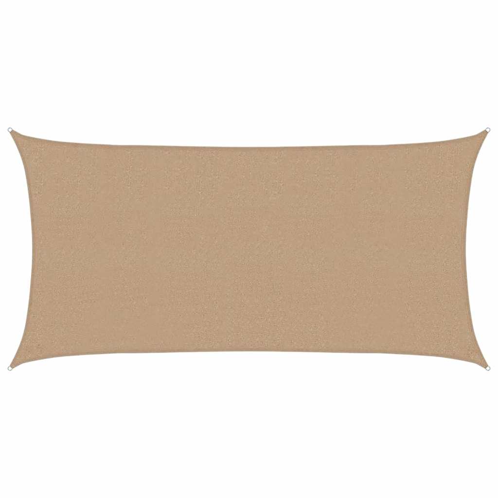 Vidaxl zonnezeil 160 g m² 2,5x4,5 m hdpe taupe