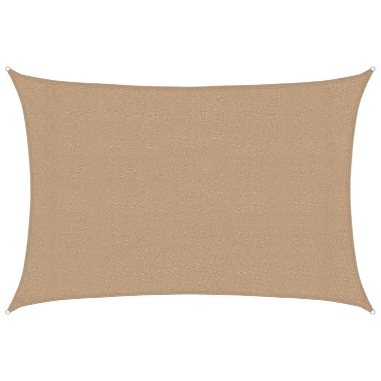 Vidaxl zonnezeil 160 g m² 3x4 m hdpe taupe