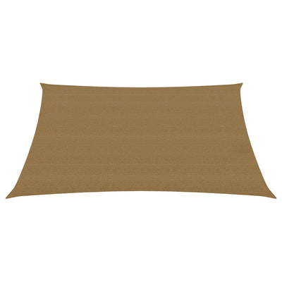Vidaxl zonnezeil 160 g m² 3x4 m hdpe taupe