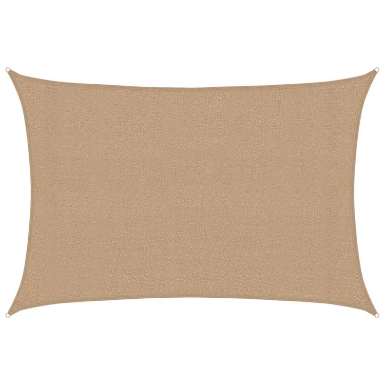 Vidaxl zonnezeil 160 g m² 3x4,5 m hdpe taupe