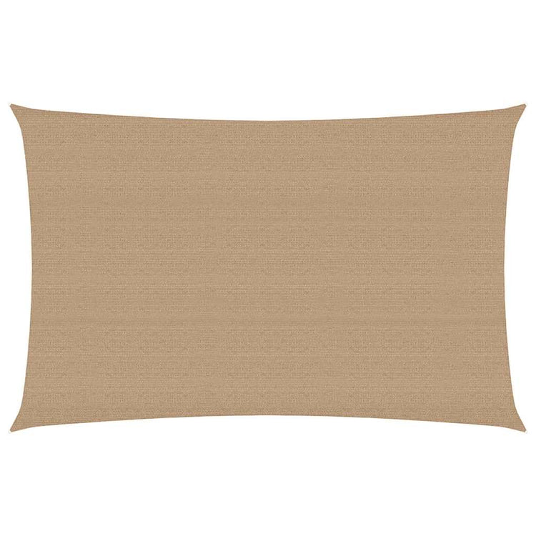 Vidaxl zonnezeil 160 g m² 3x5 m hdpe taupe