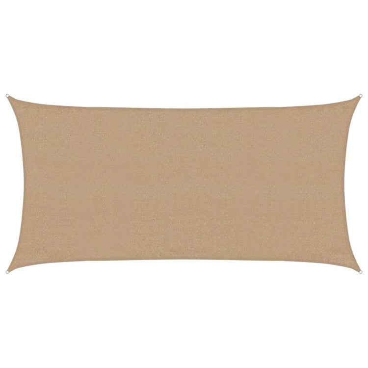 Vidaxl zonnezeil 160 g m² 3x6 m hdpe taupe