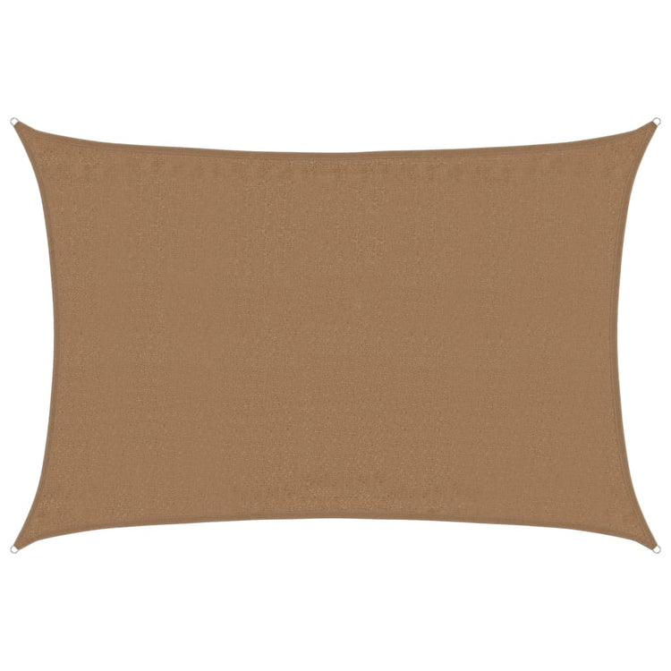 Vidaxl zonnezeil 160 g m² 3,5x5 m hdpe taupe