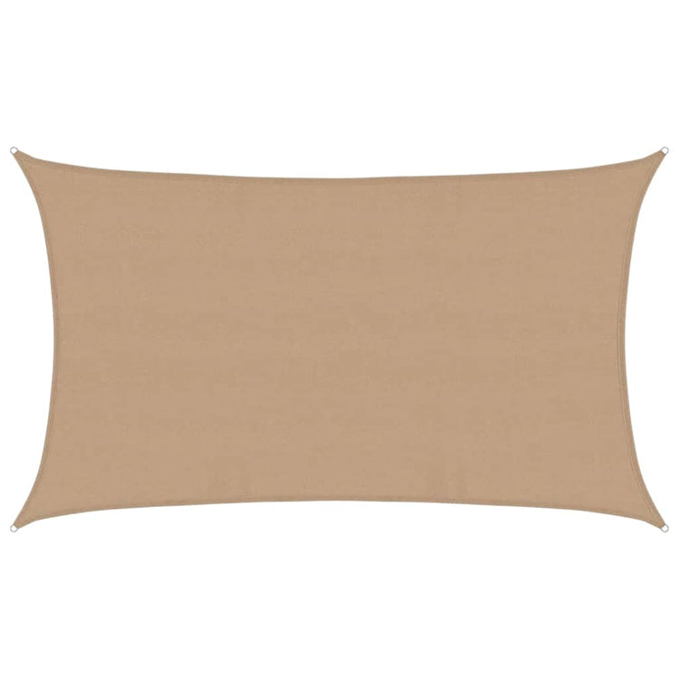 Vidaxl zonnezeil 160 g m² 5x8 m hdpe taupe
