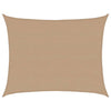 Vidaxl zonnezeil 160 g m² 6x7 m hdpe taupe