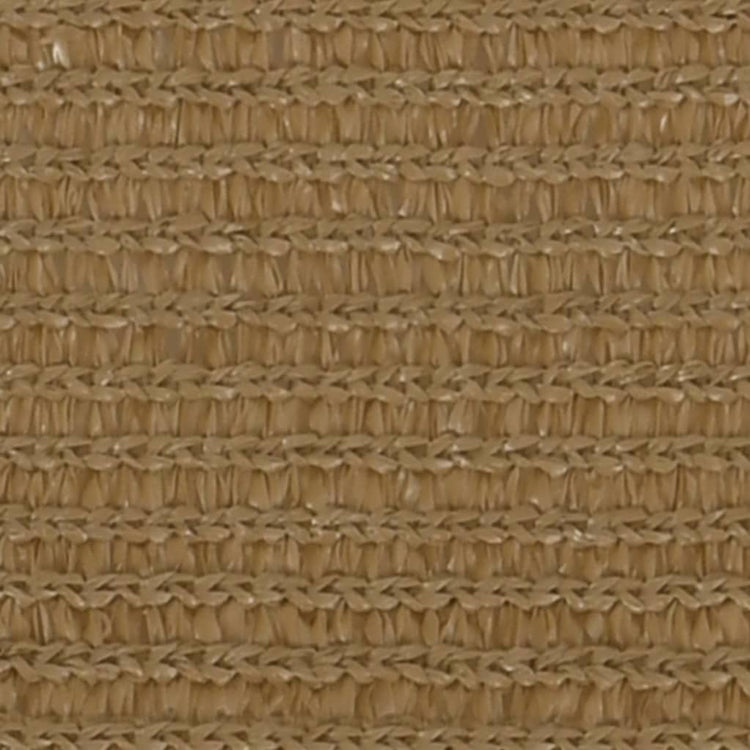 VidaXL Zonnezeil 160 g m² 4x5x5 m HDPE taupe