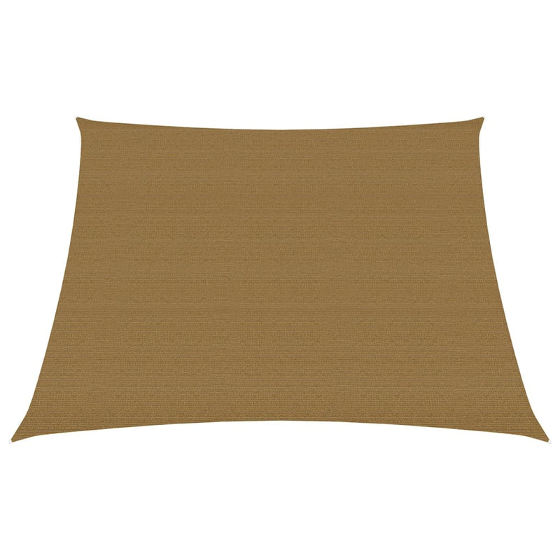 VidaXL Zonnezeil 160 g m² 4 5x4 m HDPE taupe