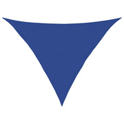 Vidaxl zonnezeil 160 g m² driehoekig 5x5x6 m hdpe blauw - afbeelding 2