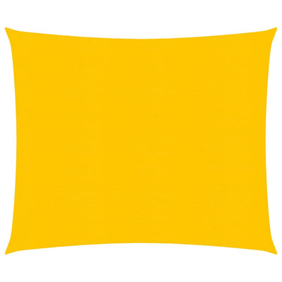 Vidaxl zonnezeil 160 g m² vierkant 5x5 m hdpe geel