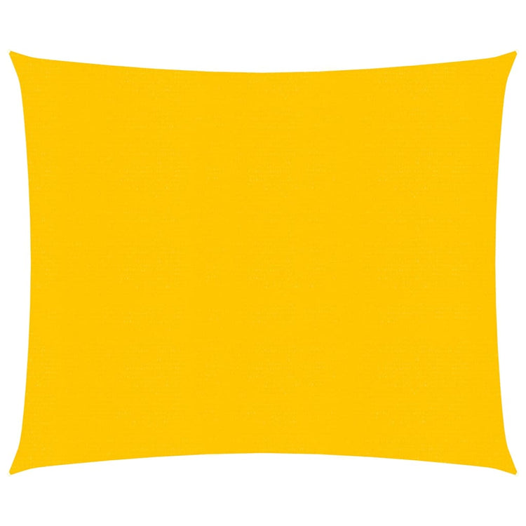 Vidaxl zonnezeil 160 g m² vierkant 5x5 m hdpe geel
