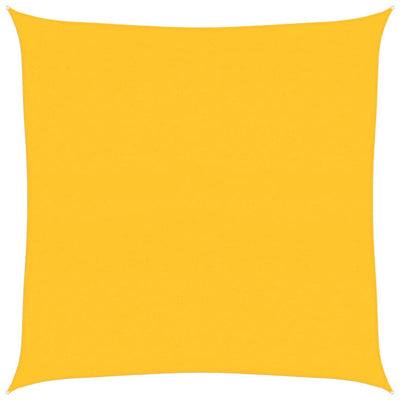 Vidaxl zonnezeil 160 g m² vierkant 7x7 m hdpe geel