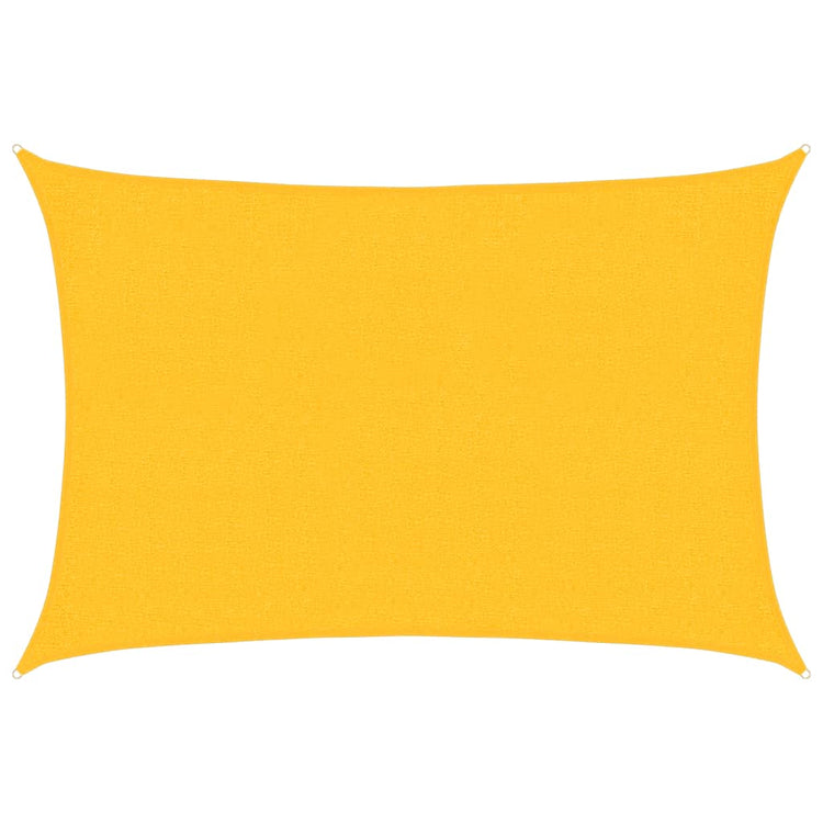 Vidaxl zonnezeil 160 g m² rechthoekig 2x2,5 m hdpe geel