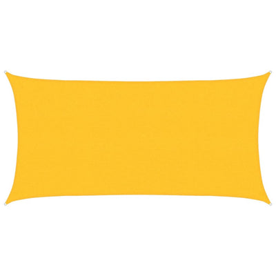 Vidaxl zonnezeil 160 g m² 2,5x4,5 m hdpe geel