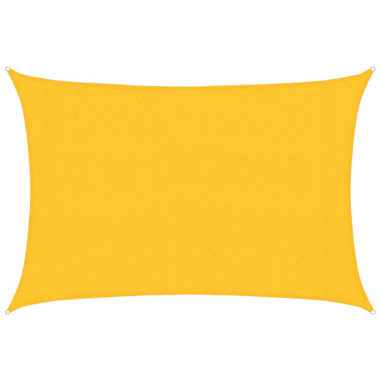 Vidaxl zonnezeil 160 g m² 3x5 m hdpe geel