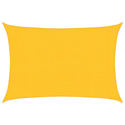 Vidaxl zonnezeil 160 g m² 3x5 m hdpe geel