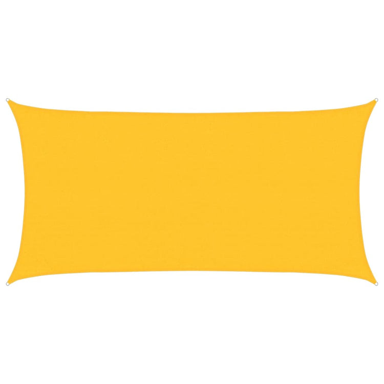 Vidaxl zonnezeil 160 g m² 3x6 m hdpe geel