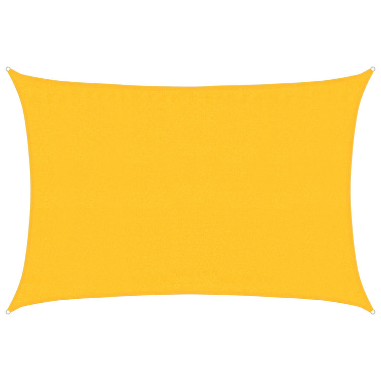 Vidaxl zonnezeil 160 g m² rechthoekig 3,5x5 m hdpe geel