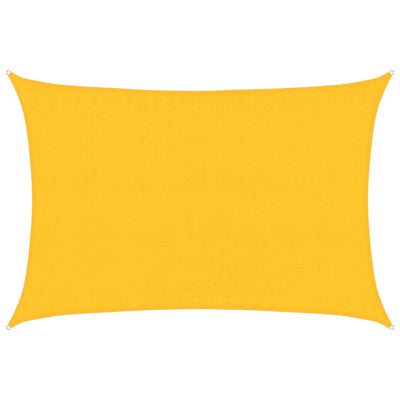 Vidaxl zonnezeil 160 g m² rechthoekig 3,5x5 m hdpe geel
