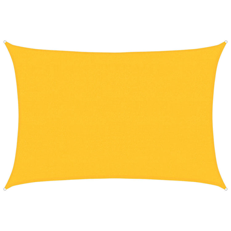 Vidaxl zonnezeil 160 g m² rechthoekig 4x6 m hdpe geel