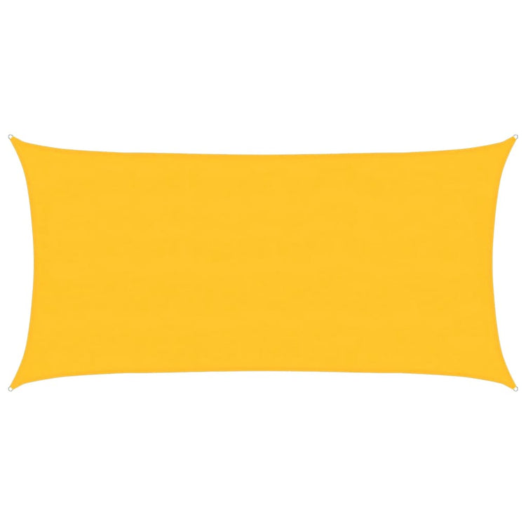 Vidaxl zonnezeil 160 g m² rechthoekig 4x7 m hdpe geel