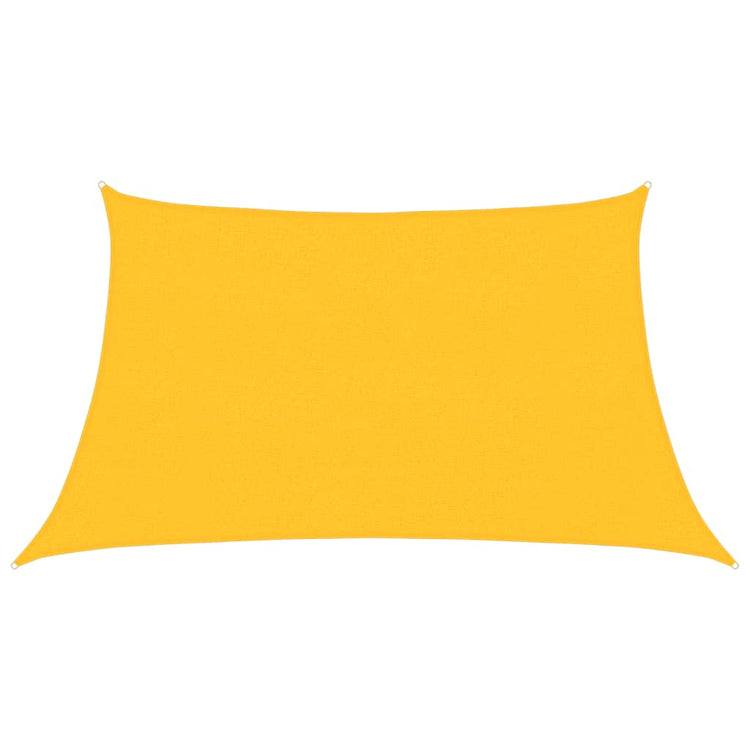 Vidaxl zonnezeil 160 g m² 3 4x2 m hdpe geel