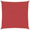 Vidaxl zonnezeil 160 g m² 2x2 m hdpe rood