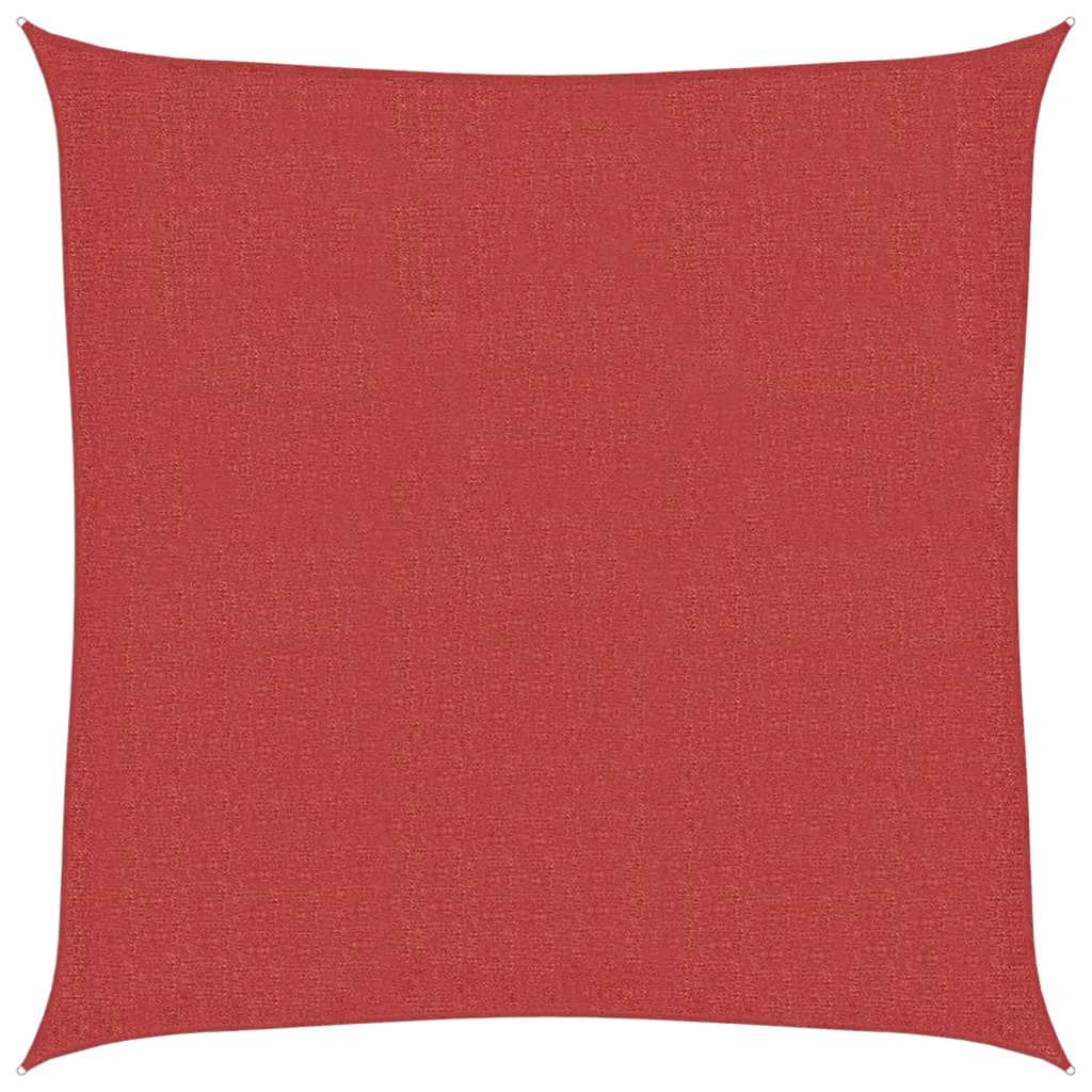 Vidaxl zonnezeil 160 g m² 2x2 m hdpe rood