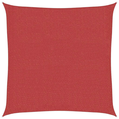 Vidaxl zonnezeil 160 g m² 2,5x2,5 m hdpe rood