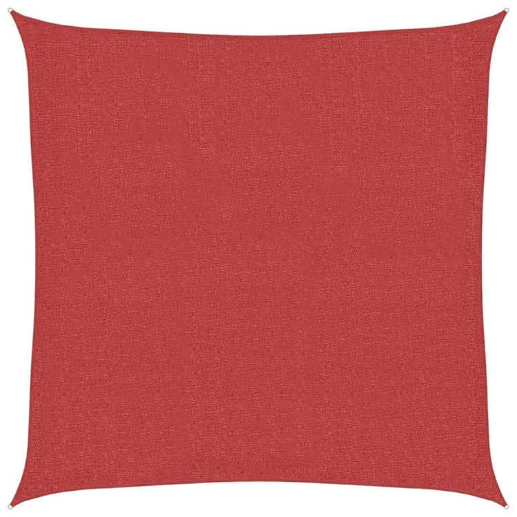 Vidaxl zonnezeil 160 g m² 2,5x2,5 m hdpe rood