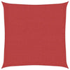 Vidaxl zonnezeil 160 g m² 3x3 m hdpe rood