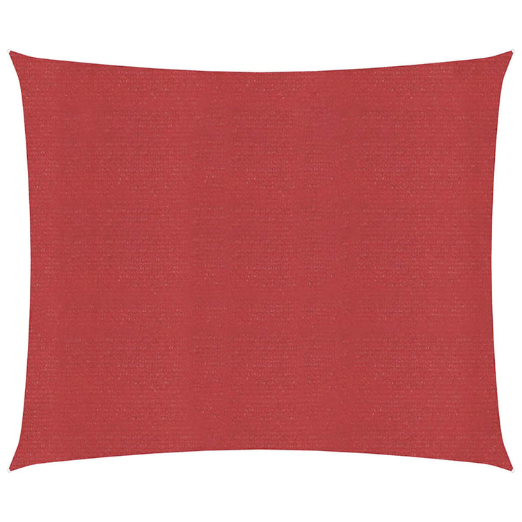 Vidaxl zonnezeil 160 g m² 4,5x4,5 m hdpe rood