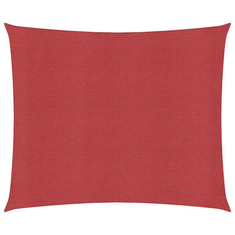 Vidaxl zonnezeil 160 g m² 5x5 m hdpe rood