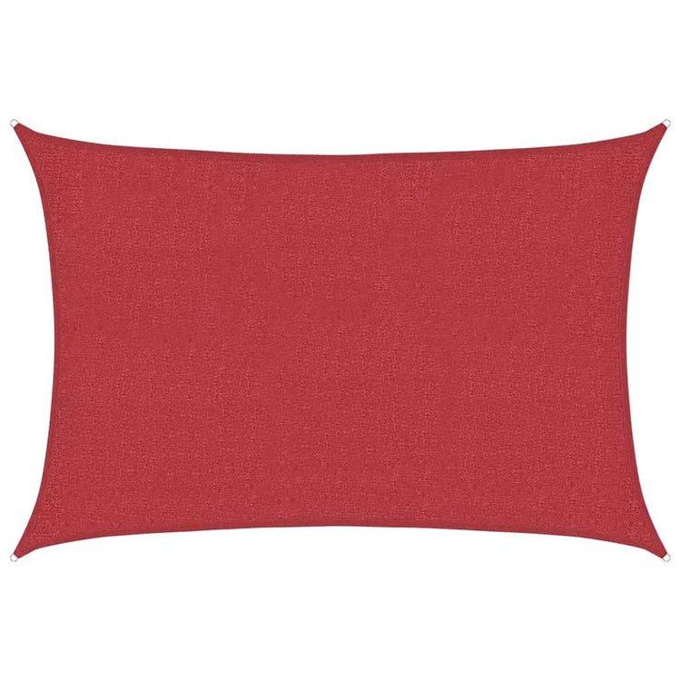 Vidaxl zonnezeil 160 g m² 2x2,5 m hdpe rood
