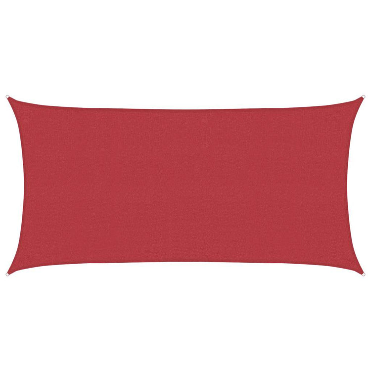 Vidaxl zonnezeil 160 g m² 2x3,5 m hdpe rood