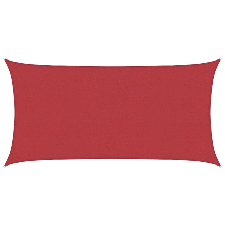 Vidaxl zonnezeil 160 g m² 2x4 m hdpe rood