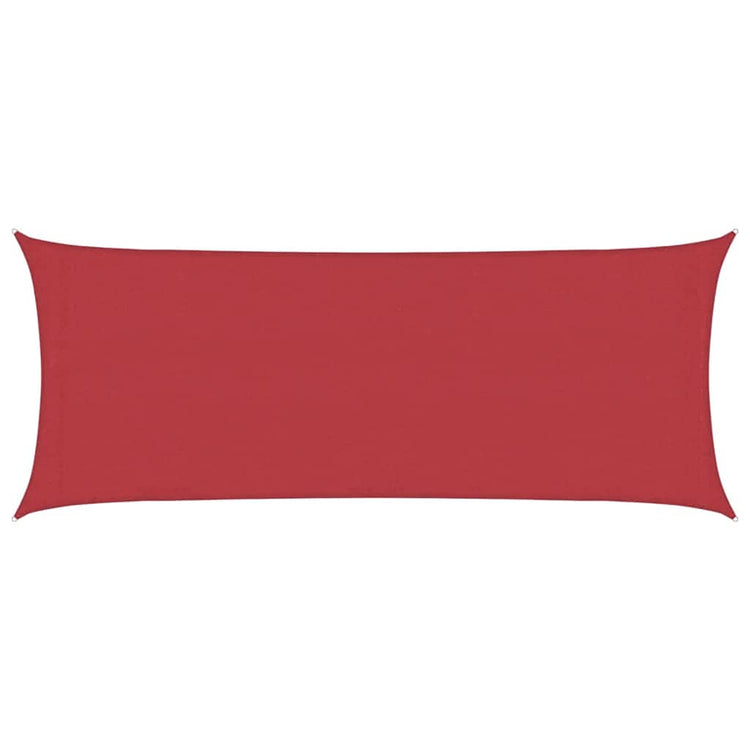 Vidaxl zonnezeil 160 g m² 2x5 m hdpe rood