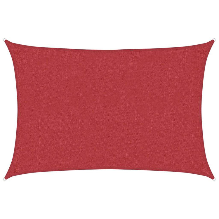 Vidaxl zonnezeil 160 g m² 2,5x3,5 m hdpe rood