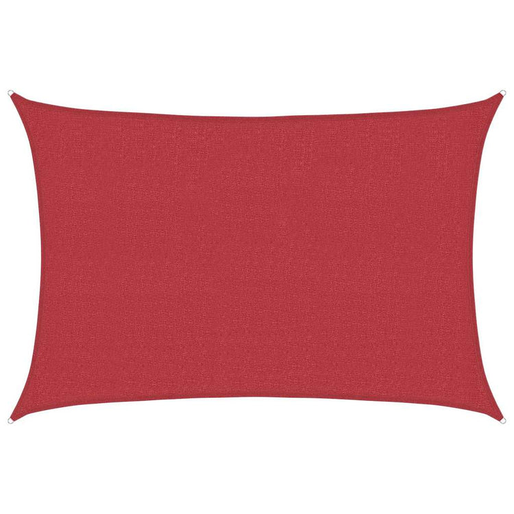 Vidaxl zonnezeil 160 g m² 2,5x4 m hdpe rood