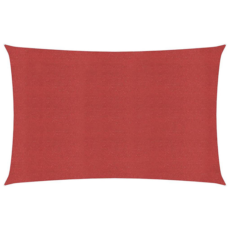 Vidaxl zonnezeil 160 g m² 2,5x5 m hdpe rood