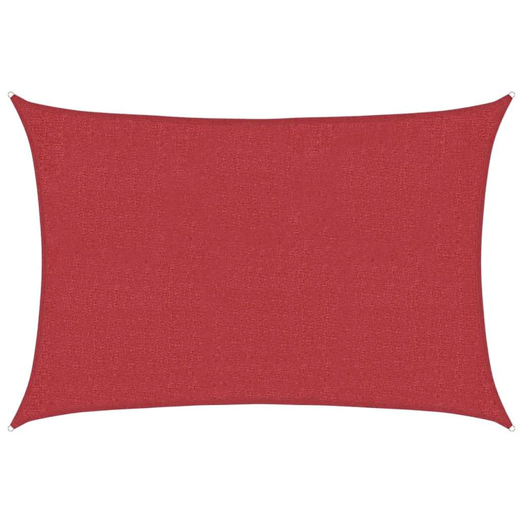 Vidaxl zonnezeil 160 g m² 3x4,5 m hdpe rood