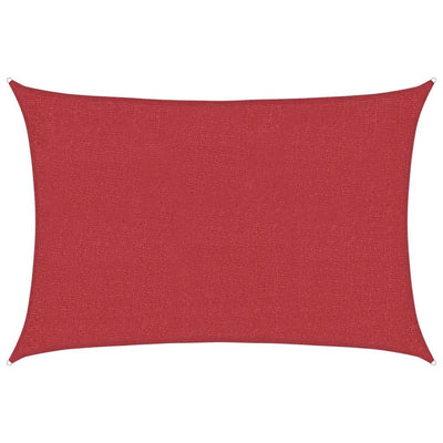 Vidaxl zonnezeil 160 g m² 3x4,5 m hdpe rood