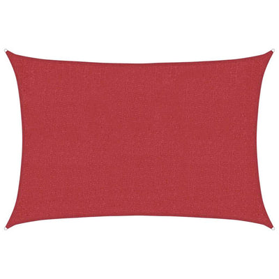 Vidaxl zonnezeil 160 g m² 3x5 m hdpe rood