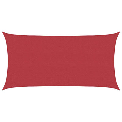 Vidaxl zonnezeil 160 g m² 3x6 m hdpe rood