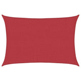 Vidaxl zonnezeil 160 g m² 3,5x4,5 m hdpe rood - afbeelding 2