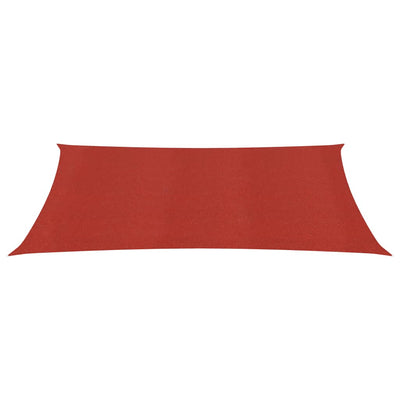 Vidaxl zonnezeil 160 g m² 3,5x4,5 m hdpe rood
